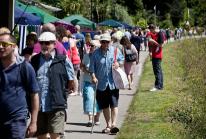 Crowds enjoy the fine weather for Hayle Celebration Day